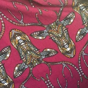 Deer print skirt with pockets